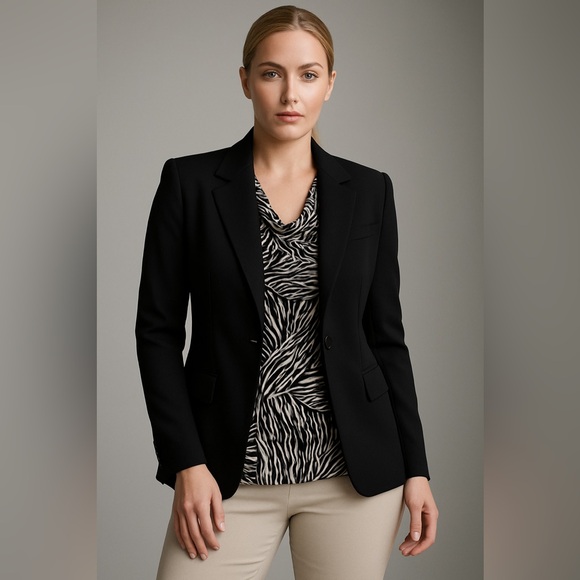 Tahari Zebra Print Sleeveless Cowl Neck Blouse Top - Size M - Picture 2 of 12